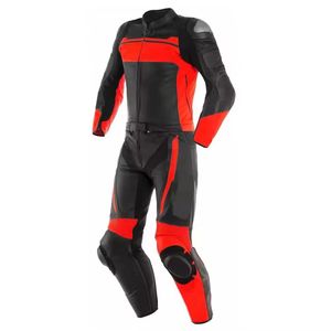 Recién llegado, trajes de carreras de motos de cuero transpirables personalizados en Color naranja y negro, impermeables y cómodos para todas las estaciones - Product Image 1