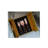 Ensemble d'outils de cuisine en acier inoxydable noir mat de haute qualité pour usage domestique, couteaux à fromage à manche solide