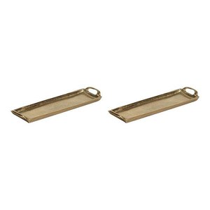 Plateaux de service en aluminium antique, couleur personnalisée, lavables au lave-vaisselle, pour la maison, la cuisine, la vaisselle, fabrication artisanale indienne - Product Image 2