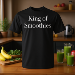 T-shirt promotionnel King of Smoothies : Boisson santé et smoothie vert - Catégorie - Product Image 3