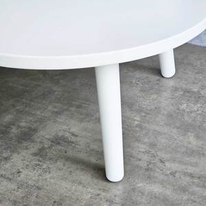 Escritorio de Estudio Redondo de Plástico para Niños, Diseño Ergonómico, 65 cm, Mesa Infantil de Madera de Caucho KGD043 - Product Image 6