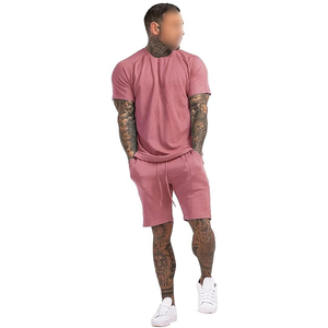 ชุด2ชิ้นเสื้อยืดและกางเกงขาสั้นชุดวอร์มแฟชั่นฤดูร้อนชุดลำลองสไตล์คอกลมใส่สบาย - Product Image 5