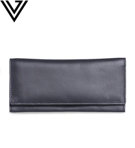 Cartera Elegante de Gran Capacidad para Mujer, de Cuero Nappa Vacuno, con Bloqueo RFID, Cierre de Botón Hecho a Mano, Solapa, Regalo Perfecto VAND - Product Image 1