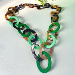 Collier de luxe en corne de buffle fait à la main, bijoux naturels et durables pour femmes, haute qualité - Product Image 2