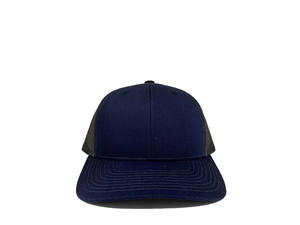 Casquette de baseball structurée à 5 panneaux marine, dos en maille, broderie de logo personnalisée, vierge, style trucker, snapback pour marques streetwear - Product Image 2
