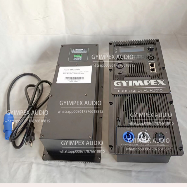 Dsp 2CH 1400W Class D Power Amplifier Module Digital Display Metal Construction for Active Line Array Speakers