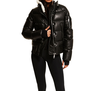 Chaqueta acolchada cálida de invierno 2025 para mujer, fabricación profesional, chaquetas acolchadas impermeables de manga larga para mujer, servicio OEM - Product Image 3