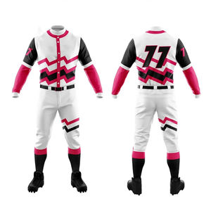 Nouveaux vêtements de sport personnalisés, maillots respirants vierges, ensembles d'uniformes personnalisés pour le baseball et le softball avec un design d'impression célèbre - Product Image 3
