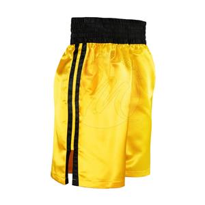 Pantalones cortos de boxeo personalizados oro plata satén Kickboxing MMA pantalones de lucha hombres mujeres ropa de artes marciales 2025 precio razonable - Product Image 5