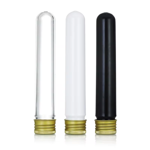 Bán sỉ đen rõ ràng Trắng nhựa kiểm tra ống với vít Bạc Mũ 20ml 30ml 40ml nhôm vít nắp - Product Image 1