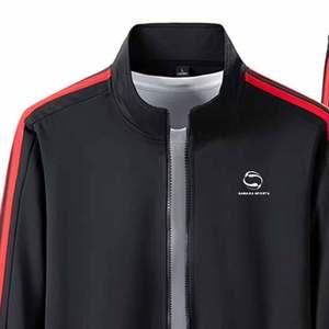 Survêtements en polaire technique brodés par le fabricant OEM Survêtements empilés lourds lavés à l'acide - Product Image 2
