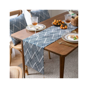 Camino de mesa bordado de algodón 100% hecho a mano de primera calidad 220GSM resistente a la decoloración ecológico GOTS certificado exportación OEM ODM DE LA India - Product Image 5