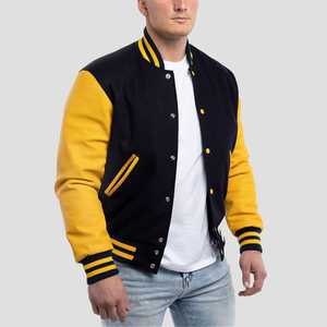 Elegante chaqueta Varsity personalizada Logo frontal Nueva moda Chaqueta deportiva de invierno para clubes Escuelas CollegeBaseballjacket para hombres - Product Image 1