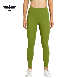 La mejor ropa de gimnasio de alta calidad para mujer, pantalones de cintura alta, mallas de Yoga, cintura elástica, servicio Oem sólido, ropa de entrenamiento Fitness - Product Image 1
