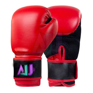 Guantes de Boxeo de Cuero de Alta Calidad, Diseño Personalizado, Transpirables, Ligeros, Hechos en Pakistán - Product Image 1