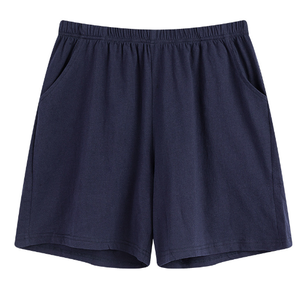 Pantalones cortos de dormir de algodón Spandex con logotipo personalizado para hombre, venta al por mayor, pantalones cortos informales de talla grande con cintura elástica negra para hombre, envío DDP - Product Image 2