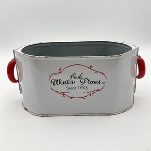 ดิ้นสำหรับปลูกต้นไม้กลางแจ้งในสไตล์โลหะชนบทที่สมบูรณ์แบบสำหรับต้นคริสต์มาส Poinsettias และพืชตามฤดูกาล - Product Image 3