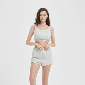 Vêtements de détente moelleux confortable hiver maison ensemble polaire flanelle couverture short ensemble confortable pyjamas ensemble support OEM tricoté - Product Image 1