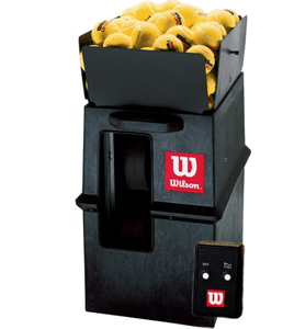 *NOUVEAUTÉ EXCEPTIONNELLE* Machine à lancer des balles de tennis portable Wilson avec télécommande et oscillateur à 2 lignes - Product Image 1