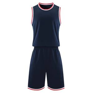 Ensemble de maillots de basket-ball pour hommes adultes conçus sur mesure respirant transfert de chaleur imprimé Logo plaine sans manches 100% basket-ball - Product Image 3