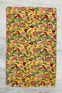 Jaipur 100% Cotton Hand Block Printed Fabric Handmade Traditional Eco Friendly Breathable Handcrafted Block Print Cotton Fabric - Product Image 2
