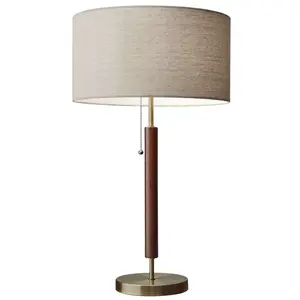 Luxuriöser Stil Großhandel Bestseller Preis dekorative weiß vergoldete Metall basis 26 Walnuss Tisch lampe für Home & Hotel Dekor