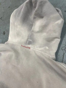Vente en gros Oem Sweat à capuche personnalisé délavé sans ficelle avec poches Pull-over à capuche personnalisé poids lourd délavé à l'acide Sweat à capuche pour hommes - Product Image 3