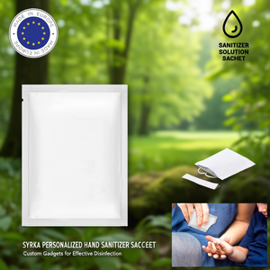 Syrka Sachet de désinfectant pour les mains personnalisé Gadgets personnalisés pour une désinfection efficace - Product Image 3