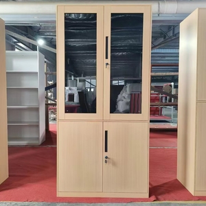 Gabinete <span class=keywords><strong>de</strong></span> archivo <span class=keywords><strong>de</strong></span> acero para uso doméstico <span class=keywords><strong>de</strong></span> oficina con acabado <span class=keywords><strong>de</strong></span> madera, casillero <span class=keywords><strong>de</strong></span> acero, <span class=keywords><strong>transferencia</strong></span> <span class=keywords><strong>de</strong></span> madera, casillero <span class=keywords><strong>de</strong></span> almacenamiento <span class=keywords><strong>de</strong></span> 4 puertas, armario <span class=keywords><strong>de</strong></span> Metal moderno - Product Image 2