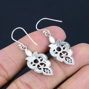 Boho Style 925 Sterling Silver Améthyste Gemstone Boucles D'oreilles Bijoux À La Main Boucles D'oreilles En Argent Bijoux Pour Femmes Cadeau De Mariage Elle - Product Image 5