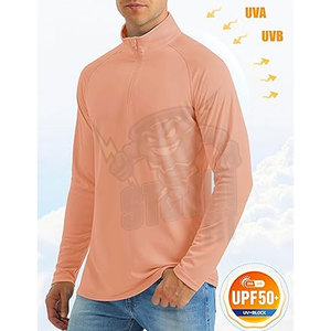 Camisas con capucha de protección solar Camisas de pesca de manga larga SPF UV Ligero Senderismo Nadar Rash Guard Jogging Wear - Product Image 3