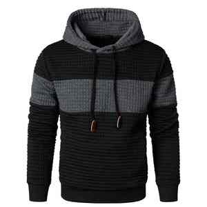 Sudadera con capucha de lana cálida de invierno informal para hombre, jersey de manga larga con 100% de algodón, ropa de calle suave y cómoda para trajes de gimnasio - Product Image 6