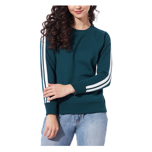 Jersey ajustado para mujer, sudadera personalizada con cuello redondo, patrón de letras impresas a la moda, venta al por mayor para la temporada de invierno - Product Image 1