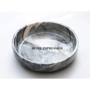 Admirable diseño de mármol sólido cuenco para servir alimentos Decoración de mesa utensilios de cocina cuenco para mezclar alimentos de fabricante en la India - Product Image 4