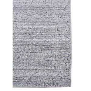 Alfombra de Lana y Viscosa Tejida a Mano con Rayas Grises y Negras para Uso Doméstico-Hwv-13013 - Product Image 4