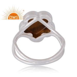 Hot Selling 925 Sterling Silver Natural <b>Tiger</b> <b>Eye</b> Yellow Gemstone <b>Ring</b> Custom Jewelry For Women Gift For Her - Product Image 2