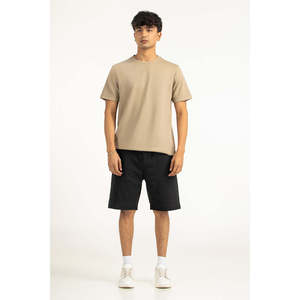 เสื้อยืดพิมพ์ลายเรียบแบบสวมใส่สบาย ผ้าถักนุ่ม รุ่น MN-TS-SS26-019-B พิมพ์ลายด้วยเทคนิคซิลค์สกรีน - Product Image 3
