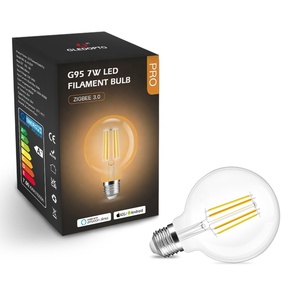 Gledopto-bombillas LED inteligentes G95 de GL-B-004P, cubierta de vidrio E27, Edison, regulables, Vintage, Compatible con Alexa, lámpara de filamento ZigBee - Product Image 1