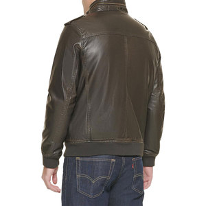 Vente en gros Manteau en cuir élégant pour hommes et veste en cuir confortable pour hommes pour l'automne et l'hiver - Product Image 6