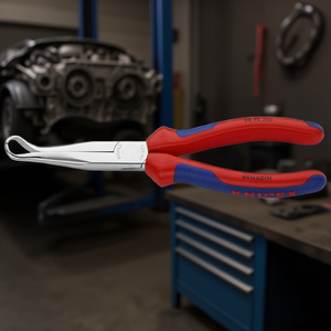 Pince de mécanicien Knipex chromée avec poignées multi-composants, 45°, demi-ronde, pour bougies d'allumage - Product Image 3