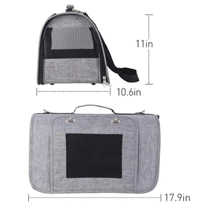 Breathable & Foldable Carrier Custom Design Backpack Pet Lightweight Carrying Travel Bag for Small Dog & Cat - Product Image 6