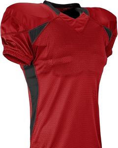 Standard Huddle <b>Football</b> Jersey Stretch Polyester Adult <b>Football</b> Game Jersey, Scarlet, <b>Black</b>, Large Quick Dry Made In Pakistan - Product Image 1
