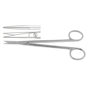 Ciseaux de dissection opératoires chirurgicaux manuels d'acier inoxydable avec la lame pointue pour l'usage de cliniques hôpitaux et de laboratoires - Product Image 2