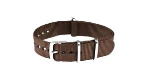 Bracelet de montre de sport unisexe N029 en nylon marron respirant, léger, confortable, doux, réglable, boucle en acier inoxydable - Product Image 3