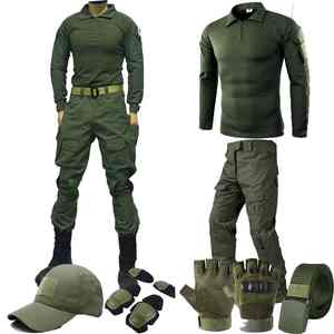 Ensemble d'uniformes d'entraînement de plein air pour hommes vert résistant à l'usure pour la chasse de garde autres activités de plein air PCS-R-161 - Product Image 4