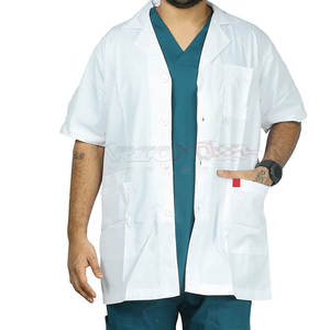 Blouse de laboratoire longue avec tissu de haute qualité pour les soins de santé, les soins dentaires et les travaux pharmaceutiques Blouse de laboratoire anti-rides - Product Image 2