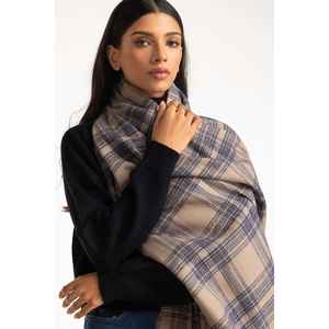 Écharpe longue multicolore en polyester SCF-23-18, motif jacquard imprimé avec logo personnalisé, style tricoté à motif animalier tendance - Product Image 6