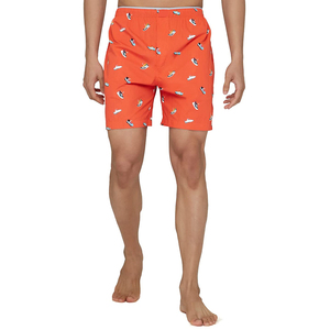 Pantalones cortos de verano para hombre con estampado de Color naranja 2023, 100% de algodón, sueltos, informales, con patrón sólido, estampado 3D, ropa informal de moda - Product Image 2
