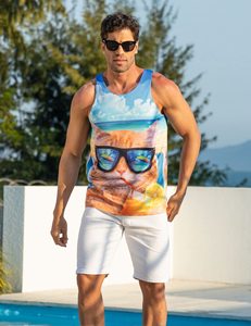 Tank Top 3D Print Sleeveless Breathable Quick Dry Gym Workout Fitness Summer Beachwear Plus Size Lightweight Sports TankTop - Product Image 1