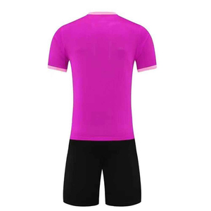Nouvel arrivage de maillot de football uniforme 100% polyester col en v manches courtes personnalisable Anti-rides respirant léger porter - Product Image 2